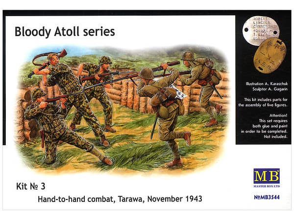 MASTER BOX 1/35 Bloody Atoll series. Kit No 3, Hand-to-hand combat, Tarawa, November 1943 | 4820113080036
