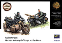 MASTER BOX 1/35 Kradschutzen: German Motorcycle Troops on the Move | 4820113080074