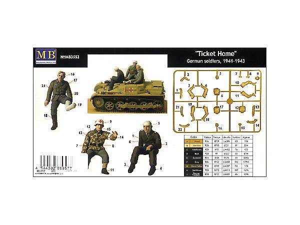 MASTER BOX 1/35 Ticket Home German soldiers, 1941-1943 | 4820113080098