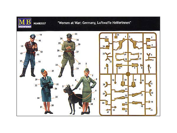 MASTER BOX 1/35 Women at War: Germany, Luftwaffe Helferinnen | 4820113080128