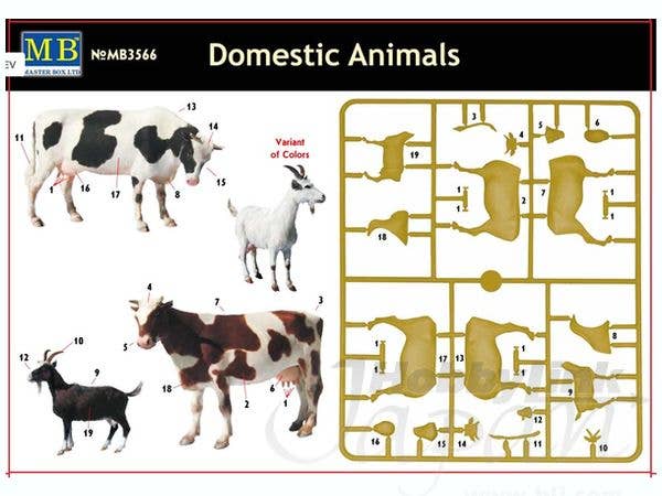 MASTER BOX 1/35 Domestic Animals | 4820113080333