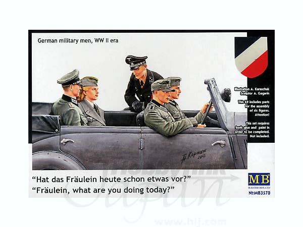 MASTER BOX 1/35 Frulein, what are you doing today German military men, WW II era | 4820113080708
