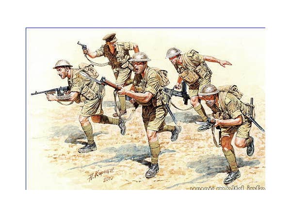 MASTER BOX 1/35 British Infantry in action, Northern Africa, WW II era | 4820113080296
