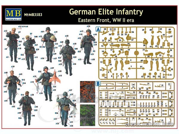 MASTER BOX 1/35 German Elite Infantry, Eastern Front, WW II era | 4820113080432