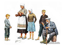 MASTER BOX 1/35 Eastern Region Peasants, WW II era | 4820113080364