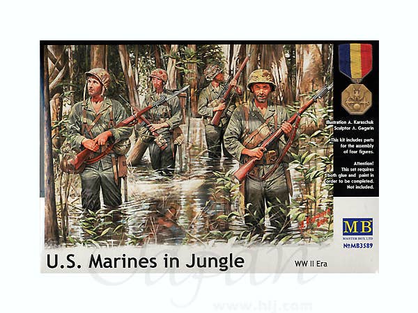 MASTER BOX 1/35 US Marines in Jungle, WW II era | 4820113080371