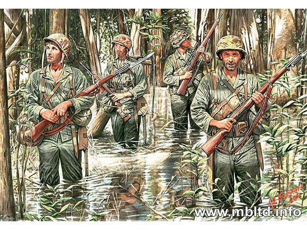 MASTER BOX 1/35 US Marines in Jungle, WW II era | 4820113080371
