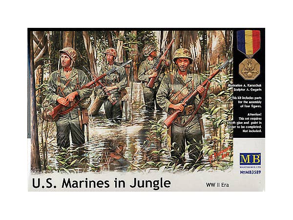 MASTER BOX 1/35 US Marines in Jungle, WW II era | 4820113080371