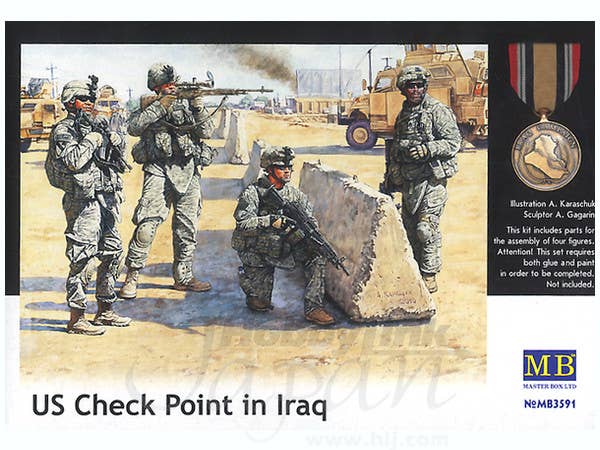 MASTER BOX 1/35 US Check Point in Iraq | 4820113080418
