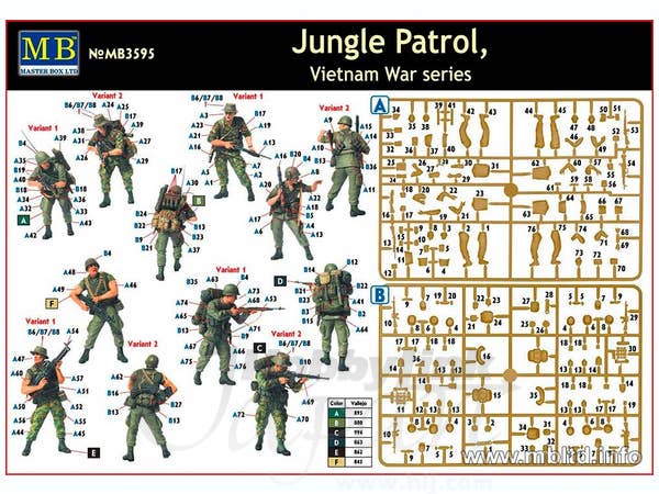 MASTER BOX 1/35 Jungle Patrol, Vietnam War series | 4820113080500
