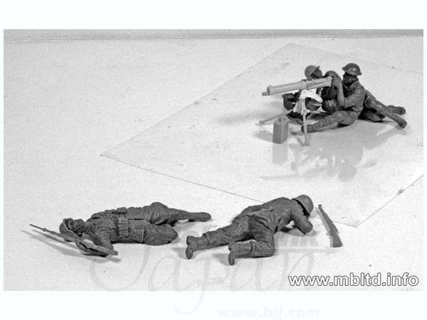 MASTER BOX 1/35 Vickers Machine Gun team, North Africa Desert Battle Series, WW II era | 4820113080524