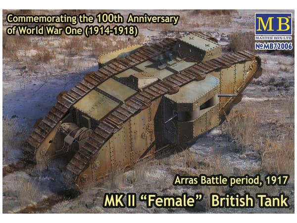 Master Box 1/72 Mk.II 'Female' British Tank, Arras Battle period, 1917 | 4820113081286
