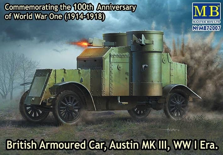 Master Box 1/72 British Armoured Car, Austin, Mk.III, WW I Era | 4820113080593
