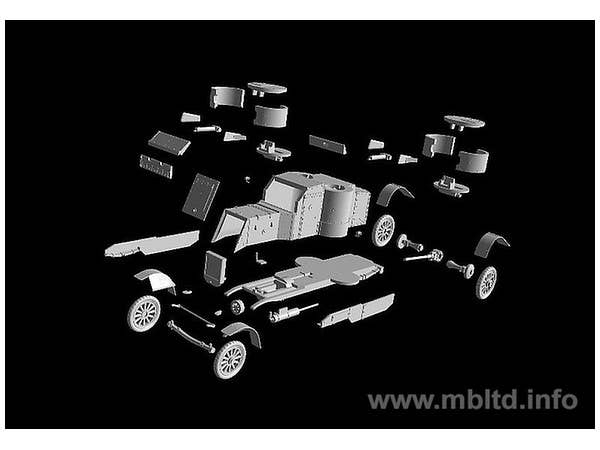 Master Box 1/72 British Armoured Car, Austin, Mk.III, WW I Era | 4820113080593