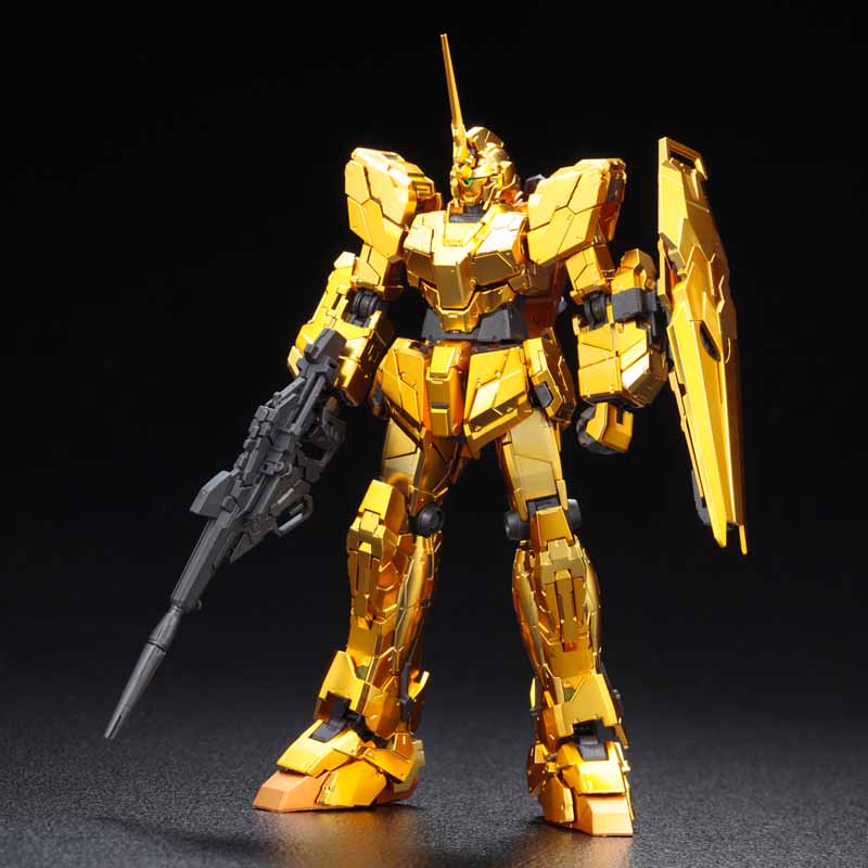 P-Bandai RG 1/144 The Gundam Base Limited Unicorn Gundam [Gold Coating]