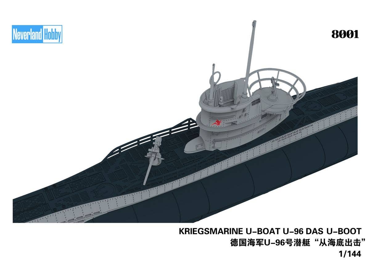 Neverland Hobby 1/144 Kriegsmarine U-Boat U-96 "Das U-Boot" Snap Kit | 6976859520003