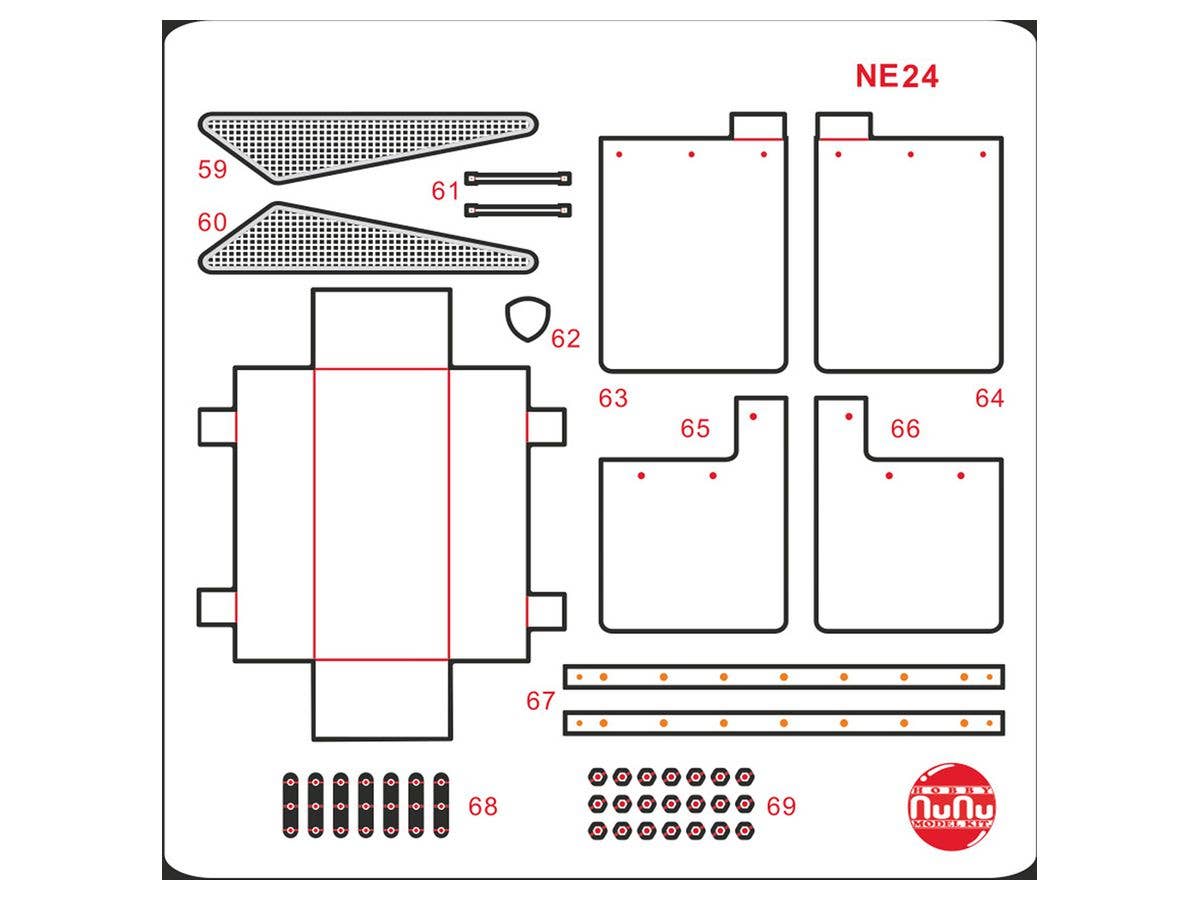 Platz NuNu 1/24 Detail Up Parts for LANCIA Delta S4 86 Sanremo Rally | 4545782061024