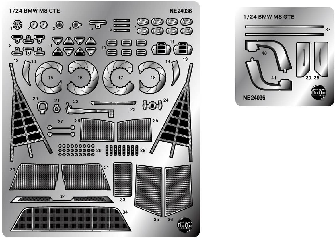 Platz Nunu Detail-Up Parts For 1/24 Racing Series BMW M8 Gte Daytona Winner 2020 | 4545782081862