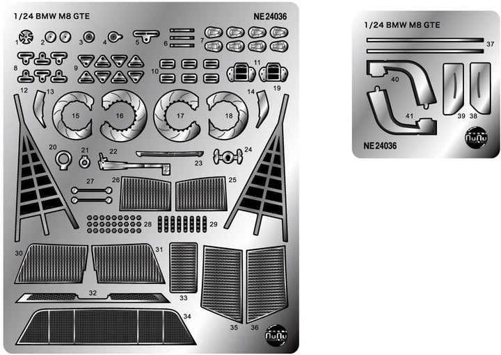 Platz Nunu Detail-Up Parts For 1/24 Racing Series BMW M8 Gte Daytona Winner 2020 | 4545782081862