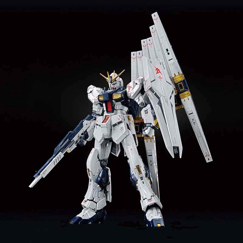 P-Bandai RG 1/144 The Gundam Base Limited Nu Gundam [Titanium Finish]