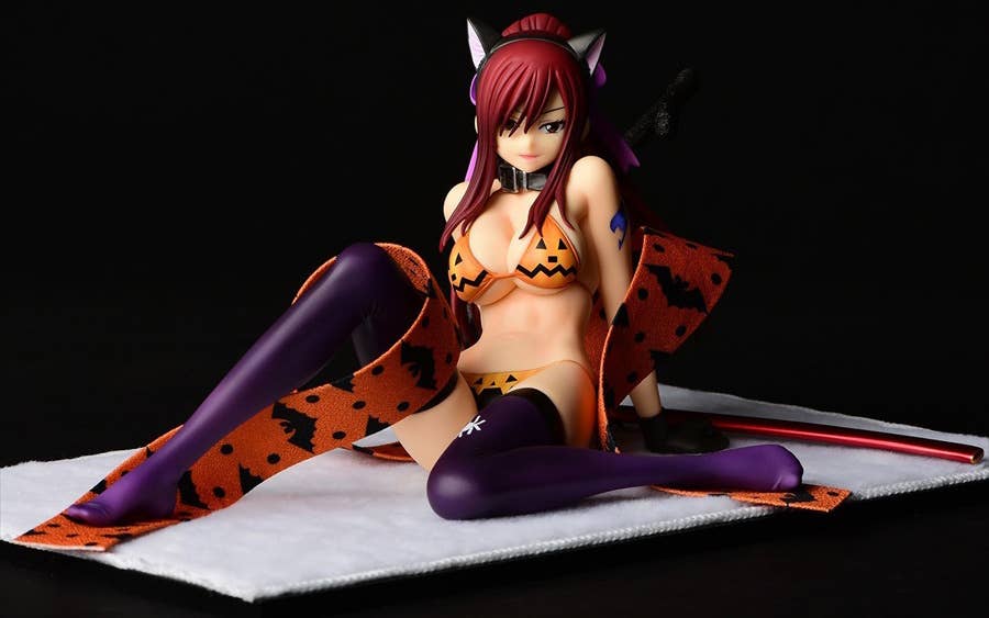 FAIRY TAIL ERZA SCARLET HALLOWEEN CAT GRAVURE 1/6 PVC FIG | 4560321854608