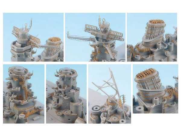 Pit Road 1/700 Detail Up Parts Set For IJN Battleship Yamato Final | 4986470019451