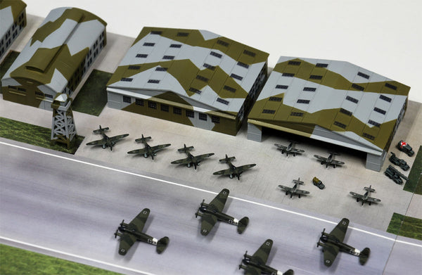 Pit Road 1/700 WWII German Air Force Base Construction Model
