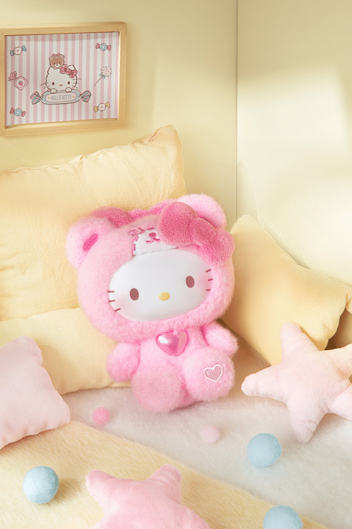 Hello Kitty Teddy Pajamas Series Plush Pendant Blind Box (Box of 6)