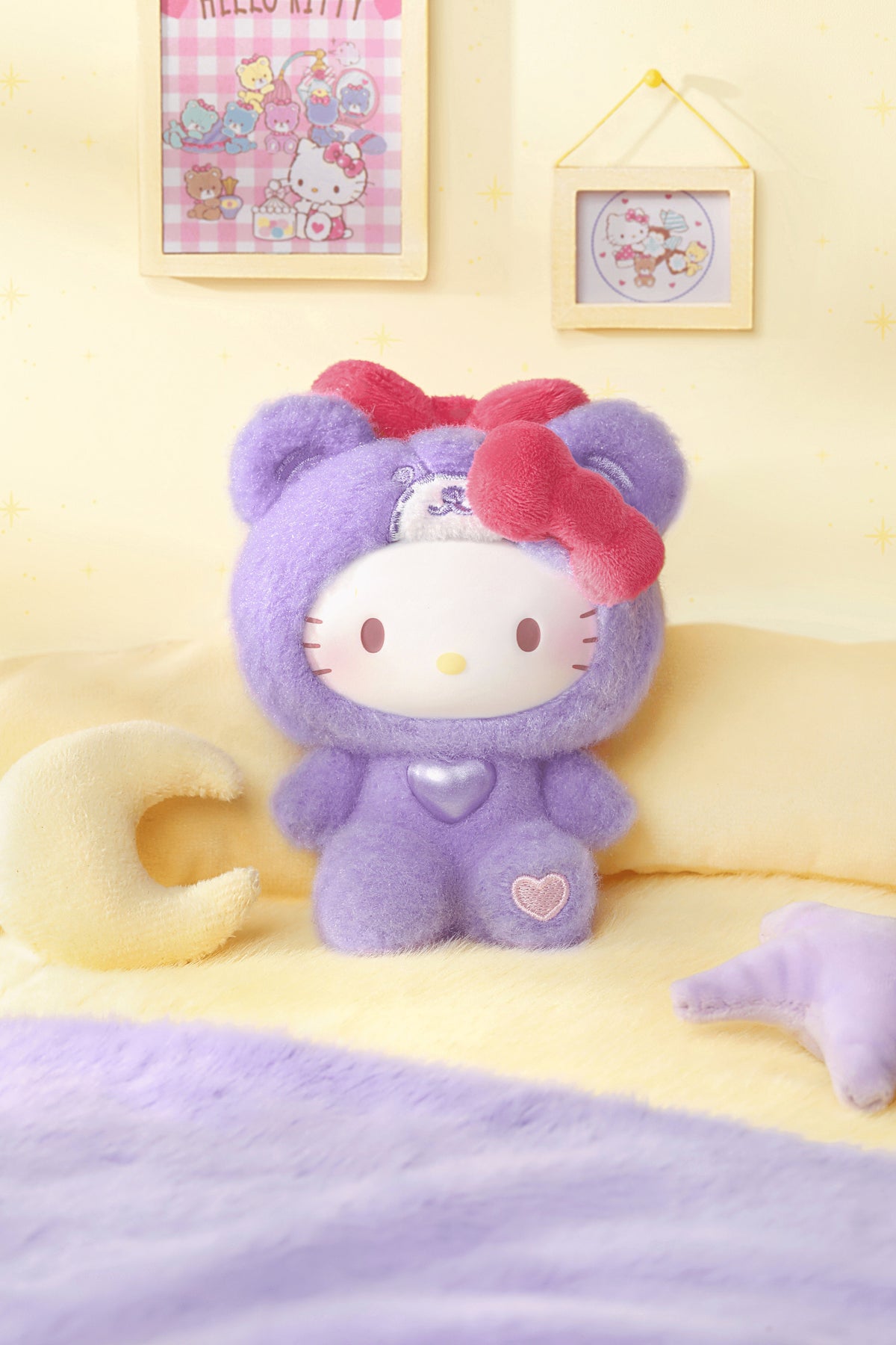 Hello Kitty Teddy Pajamas Series Plush Pendant Blind Box (Box of 6)
