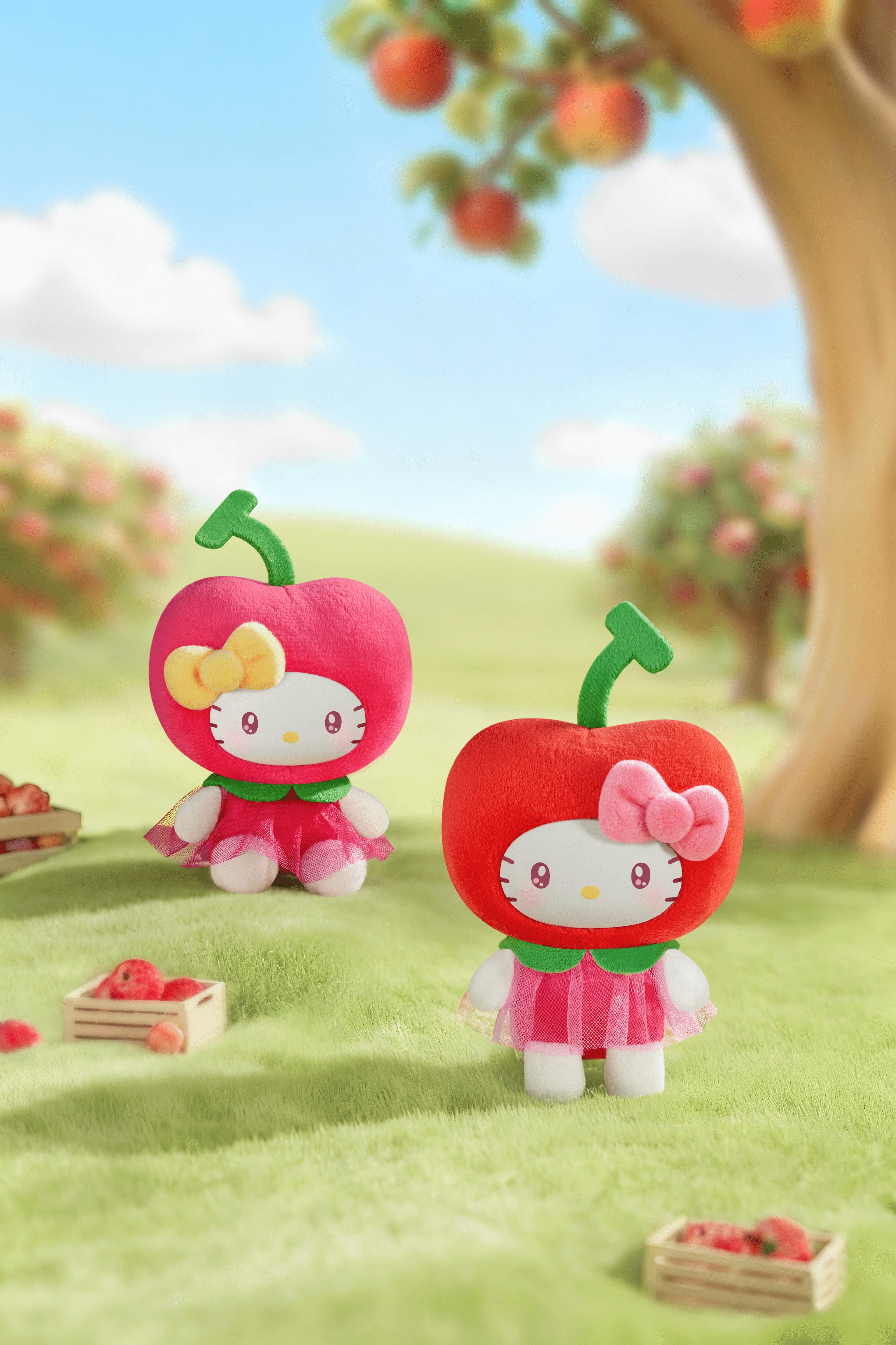 Sanrio characters Fruit & Vegetable Series Mini Plush Charm Blind Box (Box of 8)