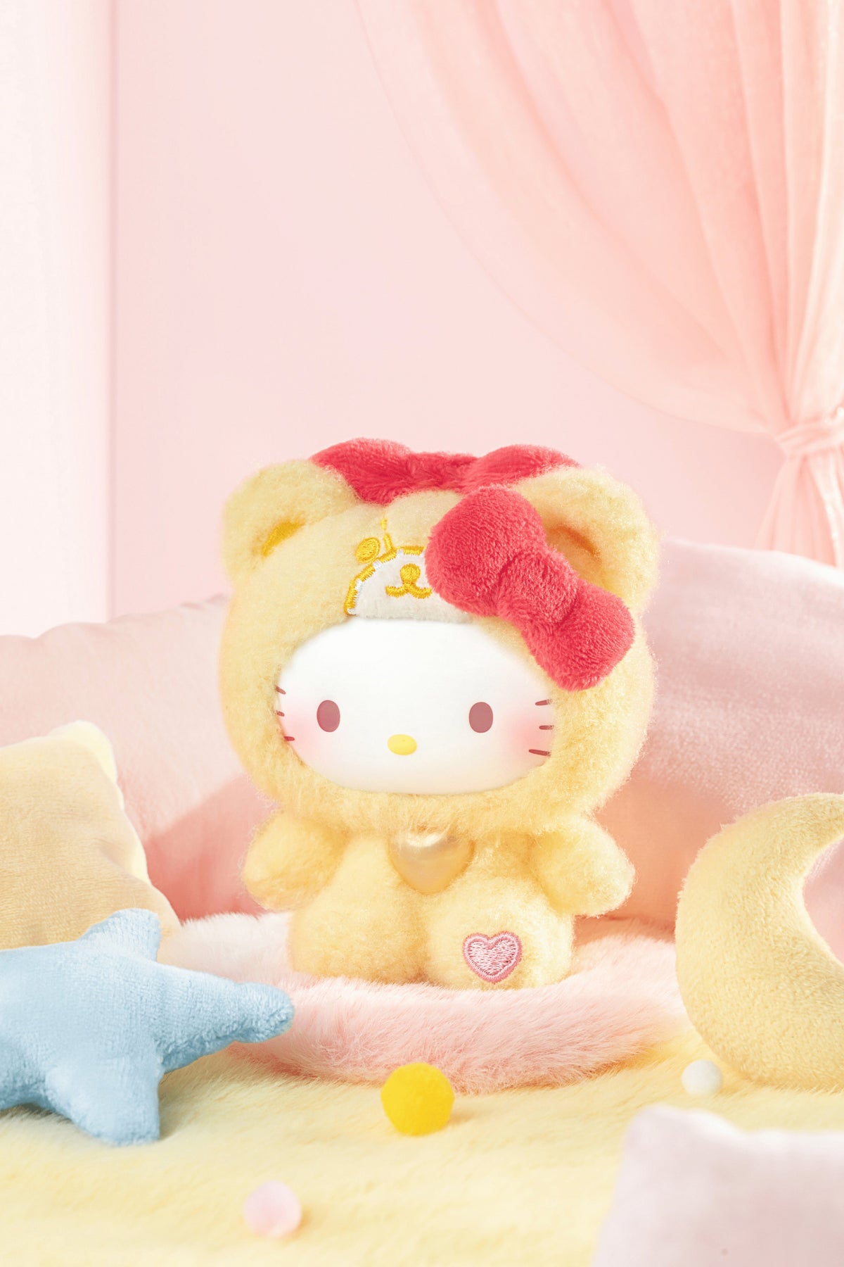 Hello Kitty Teddy Pajamas Series Plush Pendant Blind Box (Box of 6)