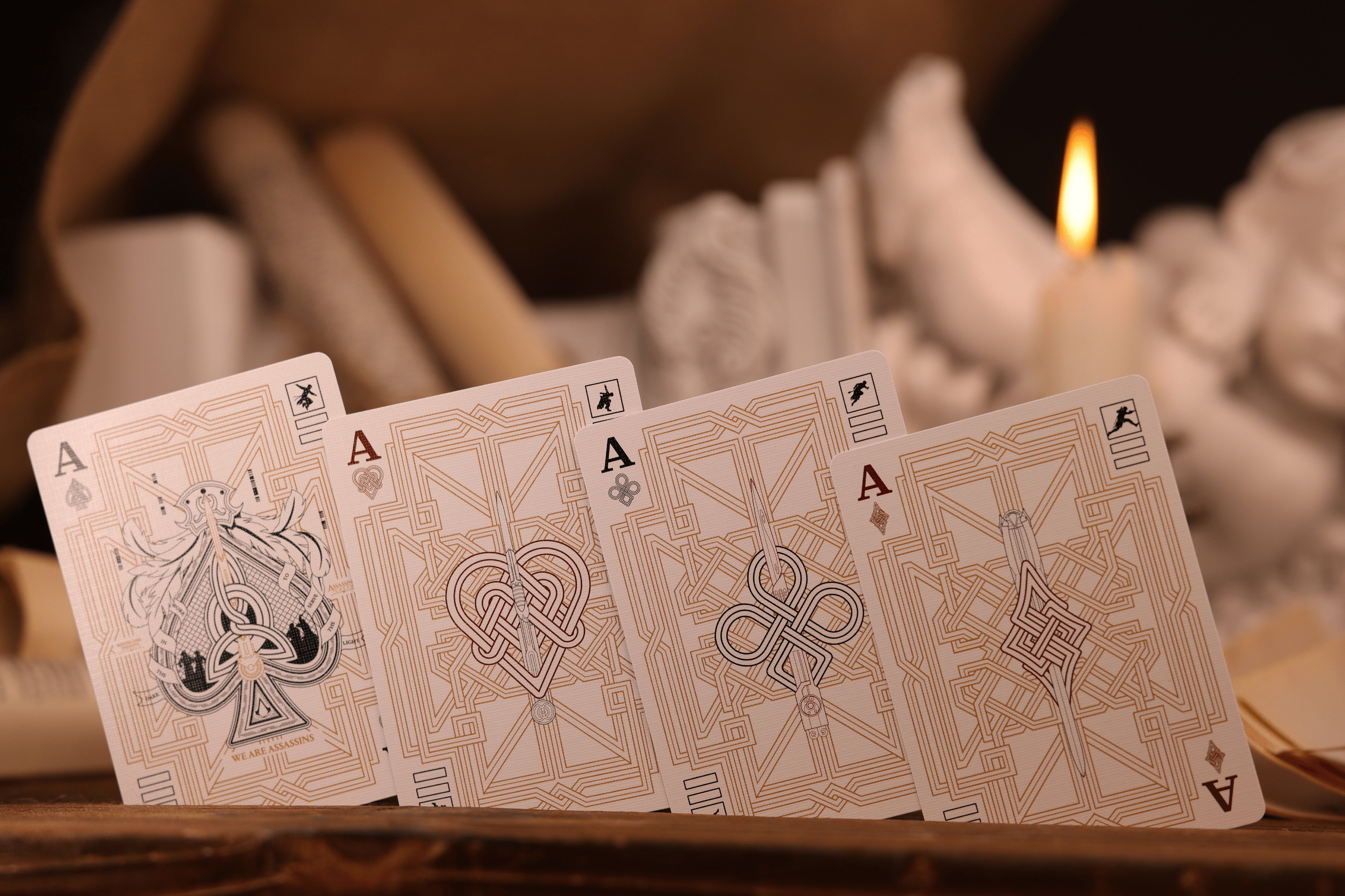 Assassin's Creed Legacy Playing Cards| WHITE HIDDEN BLADE
