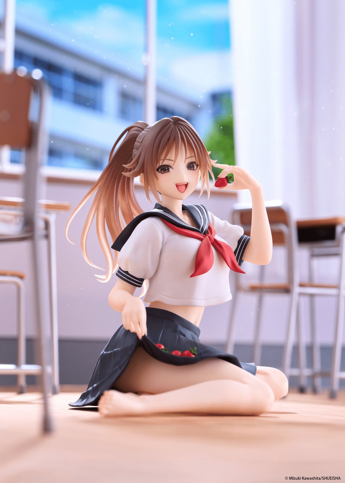 Strawberry 100% Desktop Cute Figure - Satsuki Kitaoji (School uniform Ver.)