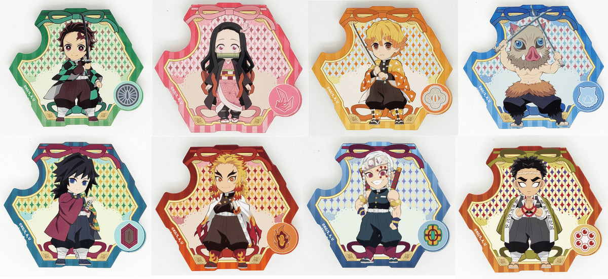 Demon Slayer - Retro Poster Refrigerator Magnet (Box of 8)