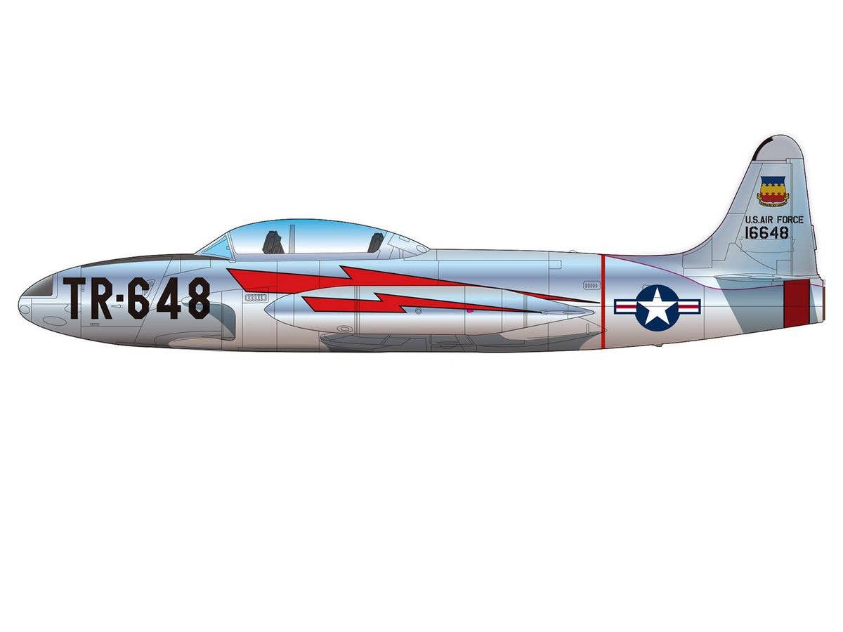 Platz 1/72 USAF Jet Trainer T-33A Shooting Star 'Skyblazers' | 4545782070712