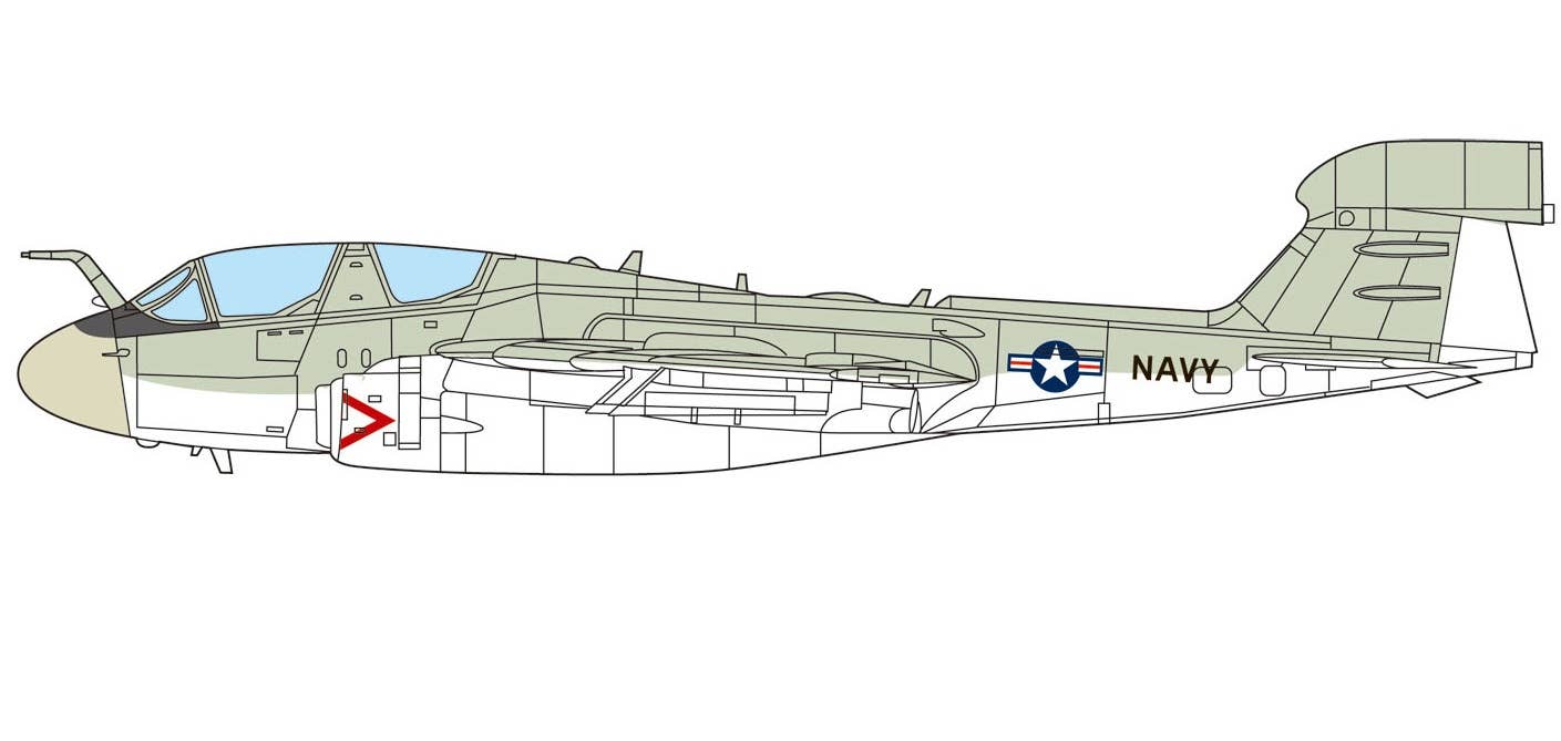 Platz 1/144 U.S. Navy ECM EA-6B Prowler (2 kits in one box) | 4545782070842