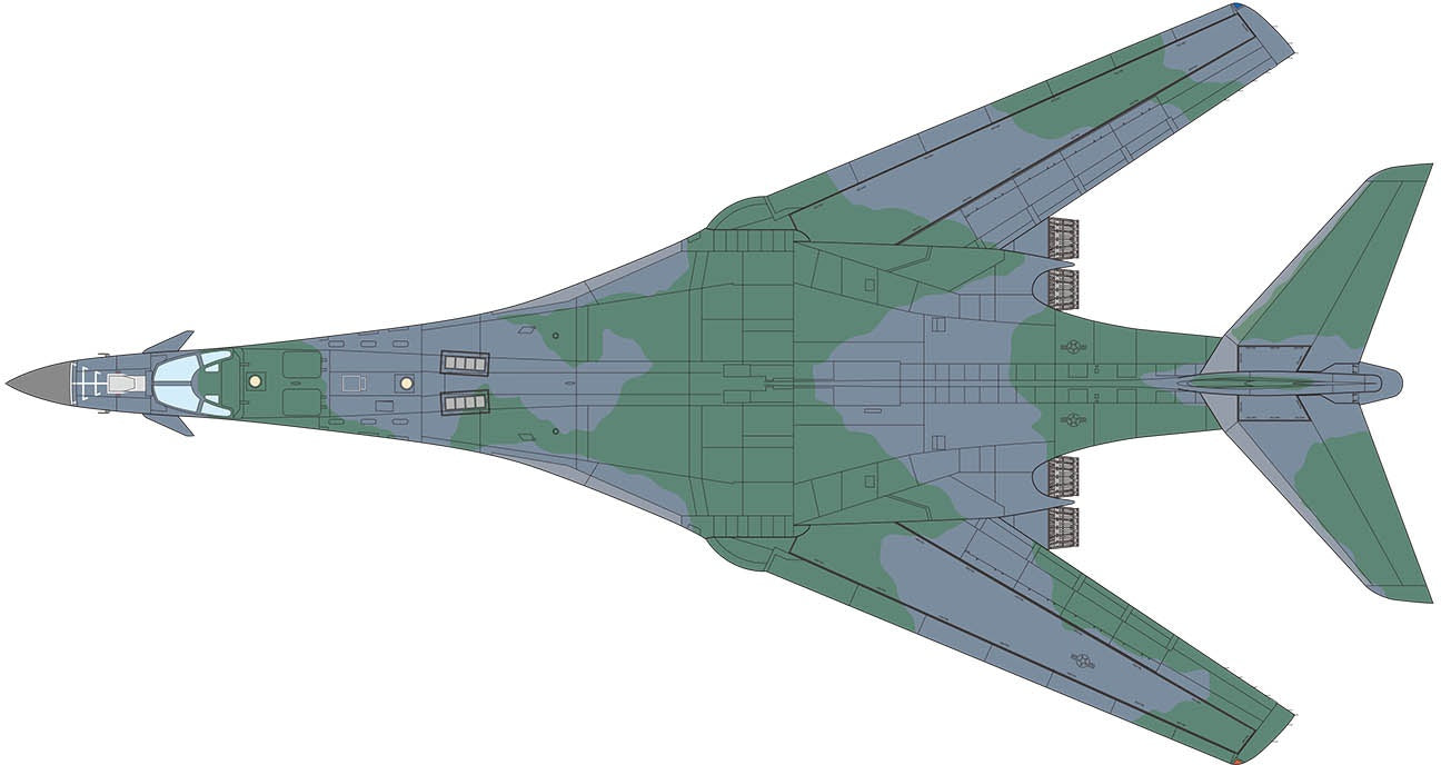 Platz 1/144 U.S. Air Force Bomber B-1B Lancer 337th BS〔Strategic Camouflage Scheme〕