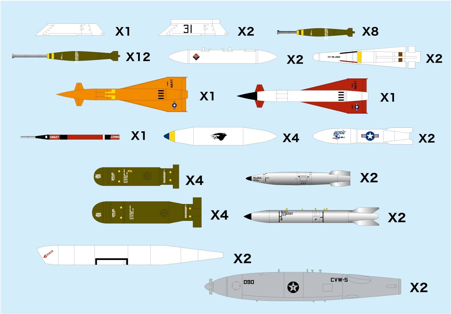 Platz 1/144 Weapon Set 3 Special Weapon '50 | 4545782078107