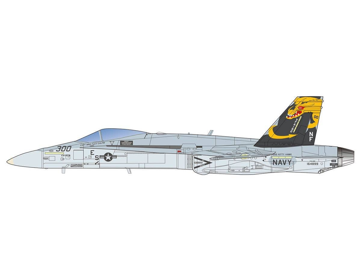 Platz 1/144 US Navy F/A-18C Hornet 'Golden Dragons' (2 kits in one box) | 4545782073119