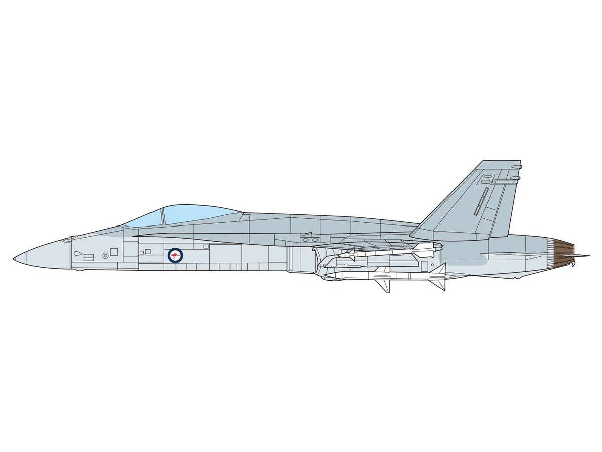 Platz 1/144 F/A-18A Hornet RAAF Royal Australian Air Force (2 kits in one box) | 4545782075656