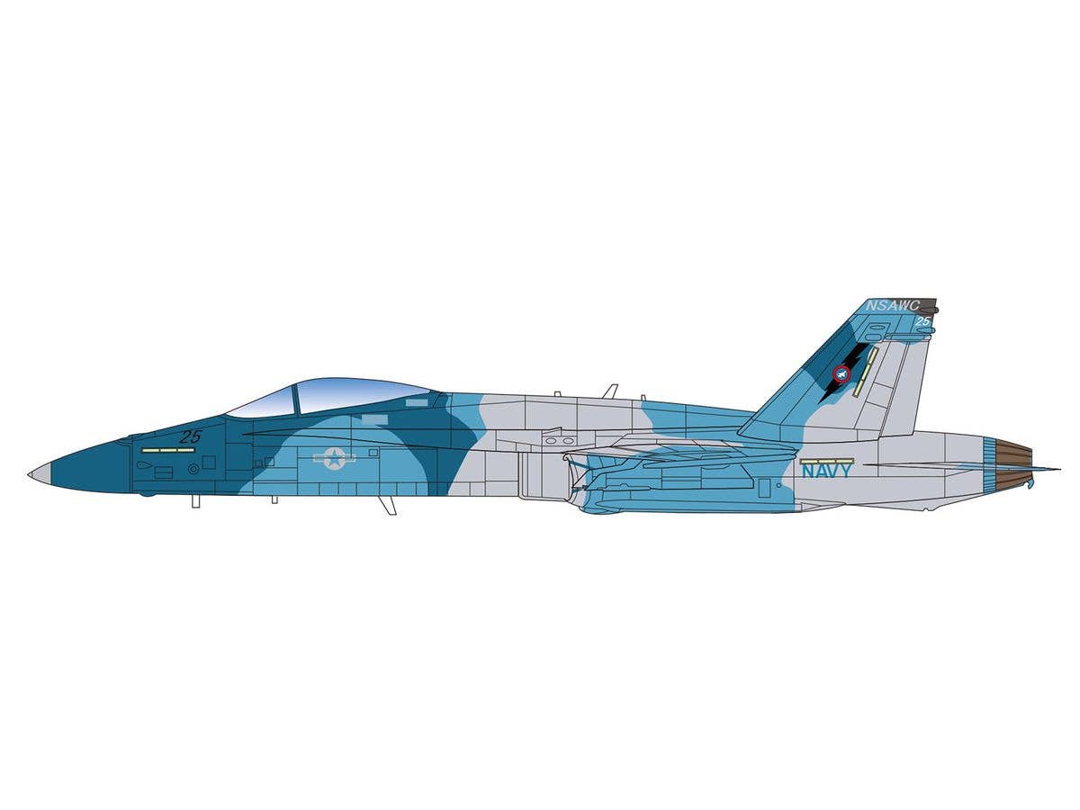 Platz 1/144 F/A-18C Hornet United States Navy Fighter Weapons School 'TOP GUN' (2 kits in one box) | 4545782076134
