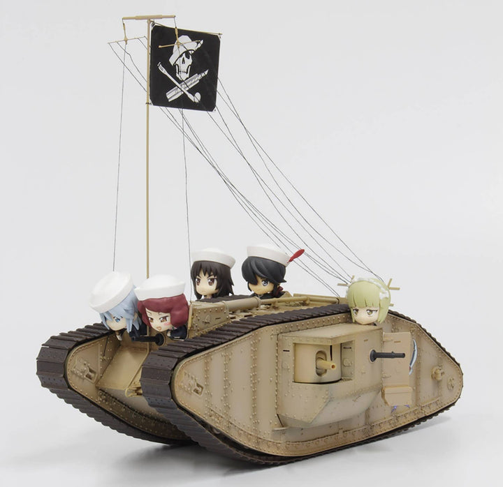 Platz 1/35 GIRLS und PANZER Mk.IV Team SAMESAN Tank with Mini Prepainted Figure Set | 4545782071764