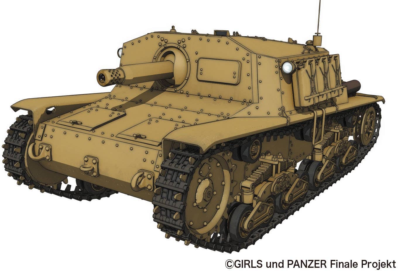Platz 1/35 Girls Und Panzer Das Finale Semovente M41 From Anzio Girls' High School | 4545782075304