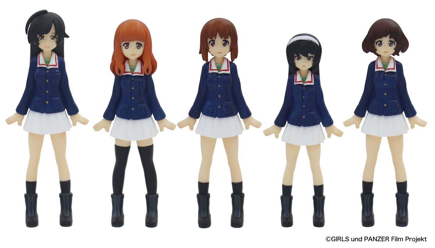 Platz 1/35 GIRLS und PANZER der FILM Team ANKOU Figuire Kit set (Tank not included) | 4545782042030