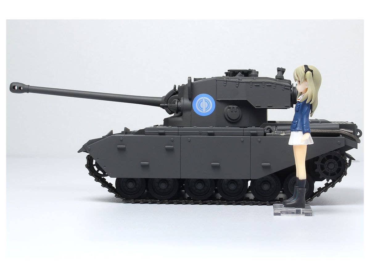 Platz 1/35 Girls und Panzer Der Film Deformed Cruiser Tank A41 Centurion Painted Display Model + Shimada Arisu Figure Kit | 4545782076943