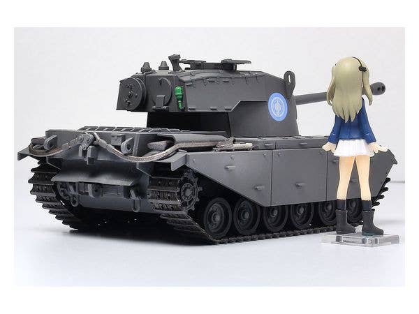 Platz 1/35 Girls und Panzer Der Film Deformed Cruiser Tank A41 Centurion Painted Display Model + Shimada Arisu Figure Kit | 4545782076943