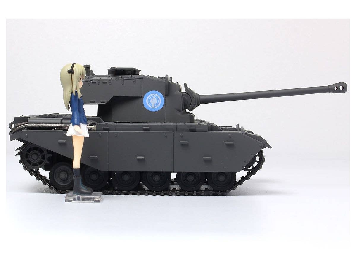 Platz 1/35 Girls und Panzer Der Film Deformed Cruiser Tank A41 Centurion Painted Display Model + Shimada Arisu Figure Kit | 4545782076943