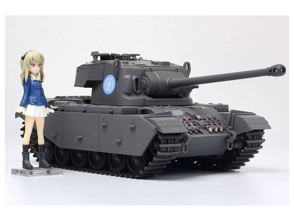 Platz 1/35 Girls und Panzer Der Film Deformed Cruiser Tank A41 Centurion Painted Display Model + Shimada Arisu Figure Kit | 4545782076943