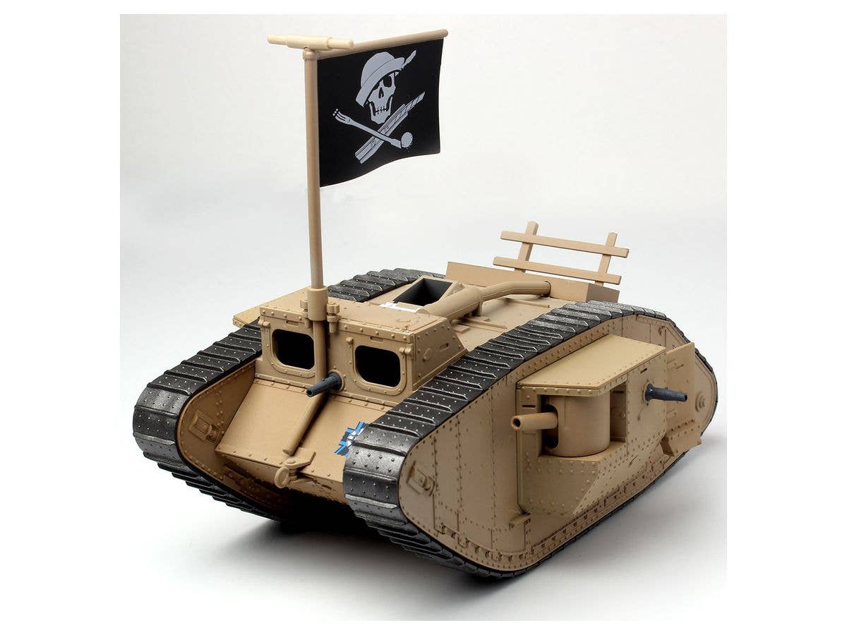 Platz 1/35 Girls und Panzer Das Finale Deformed Mk.IV Painted Display Model + Team Samesan Figure Kit Set | 4545782076950