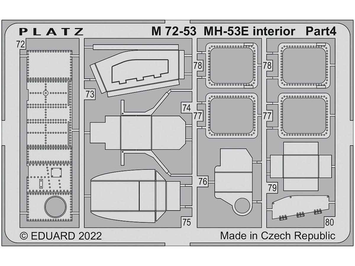 Platz 1/72 MH-53E Sea Dragon Photo-Etched Parts For Cockpit | 4545782082463